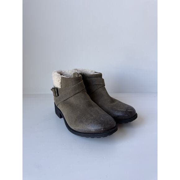 UGG Womens Winter Boots Sz 6.5 Benson Waterproof Wool Lining Leather Suede - Picture 7 of 11